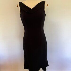 Elie Tahari sleeveless dress with cowl neckline